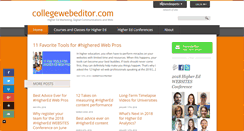 Desktop Screenshot of collegewebeditor.com